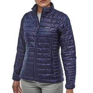 Women’s Patagonia Nanopuff Packable Down Jacket Navy Blue Medium